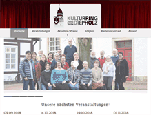Tablet Screenshot of kulturring-diepholz.de